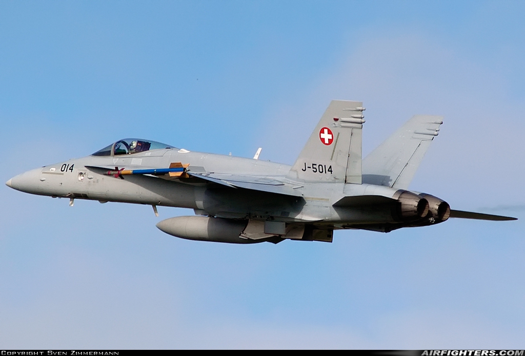 Switzerland - Air Force McDonnell Douglas F/A-18C Hornet J-5014 at Payerne (LSMP), Switzerland