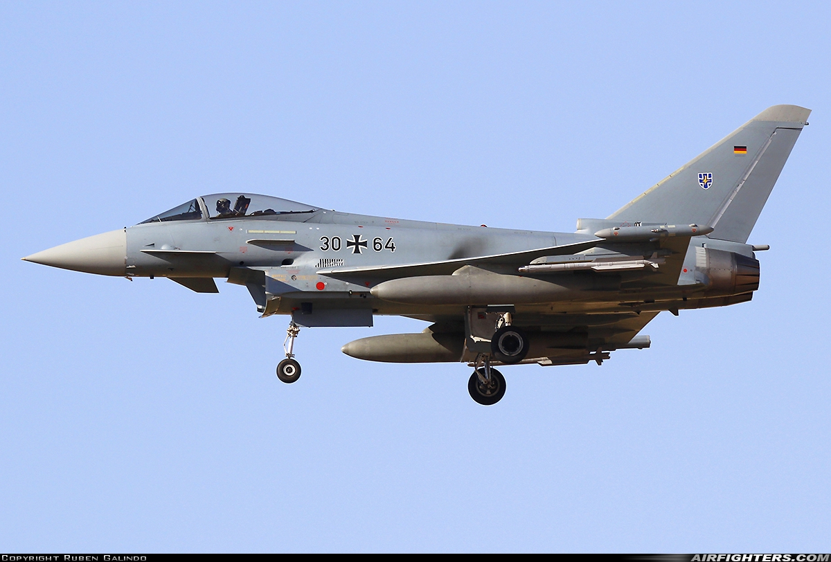 Germany - Air Force Eurofighter EF-2000 Typhoon S 30+64 at Albacete (- Los Llanos) (LEAB), Spain