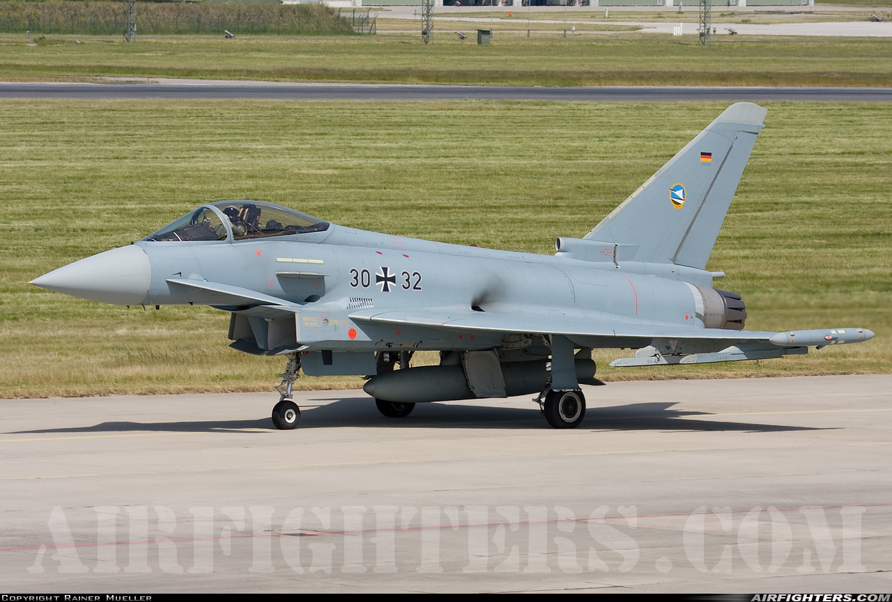 Germany - Air Force Eurofighter EF-2000 Typhoon S 30+32 at Rostock - Laage (RLG / ETNL), Germany
