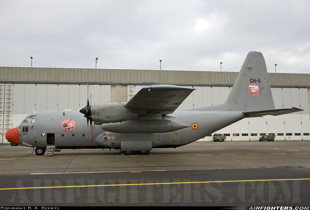Belgium - Air Force Lockheed C-130H Hercules (L-382) CH-11 at Brussels - National (Zaventem) / Melsbroek (BRU / EBBR / EBMB), Belgium