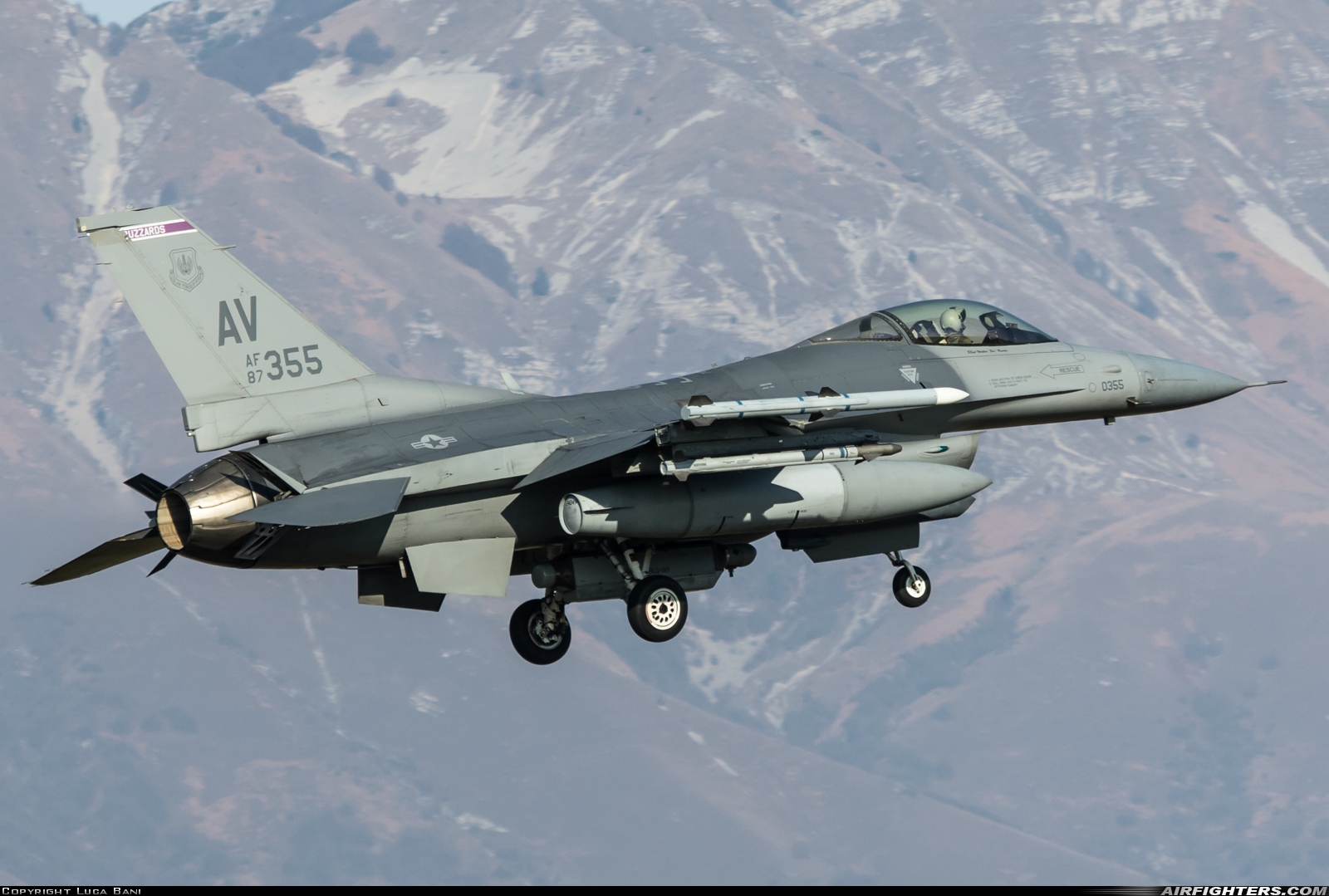 USA - Air Force General Dynamics F-16C Fighting Falcon 87-0355 at Aviano (- Pagliano e Gori) (AVB / LIPA), Italy