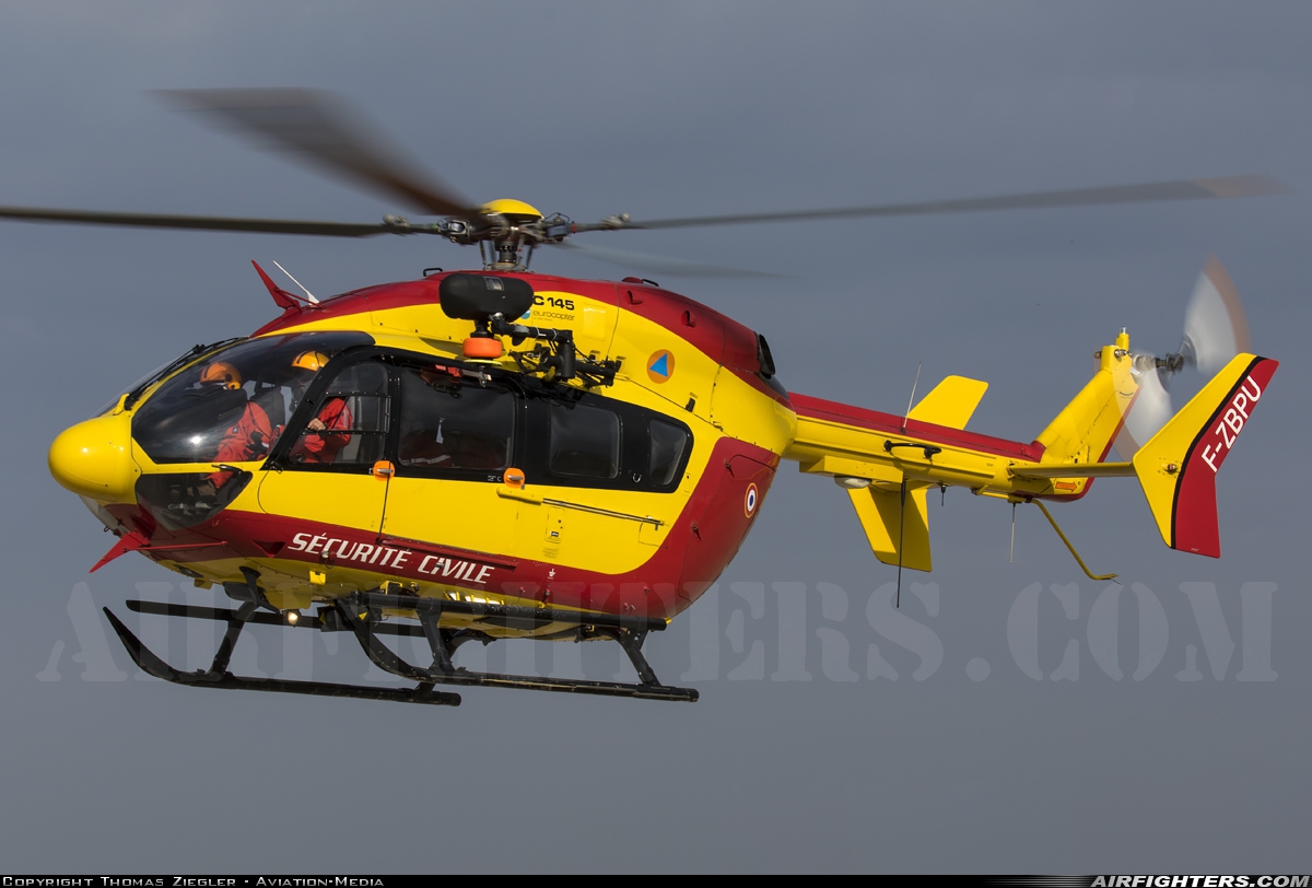 France - Securite Civile Eurocopter EC-145C2 F-ZBPU at Istres - Le Tube (LFMI), France