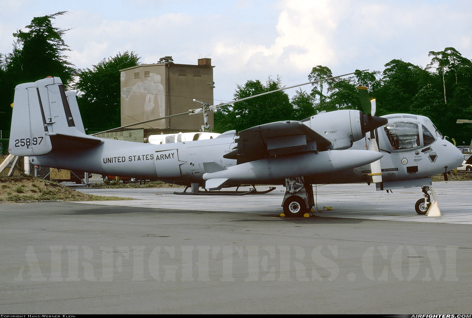 USA - Army Grumman RV-1D Mohawk 62-5897 at Ramstein (- Landstuhl) (RMS / ETAR), Germany