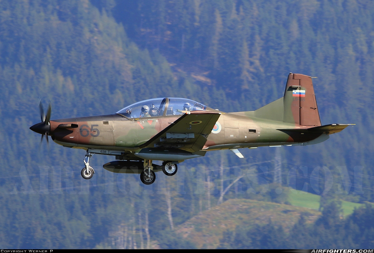 Slovenia - Air Force Pilatus PC-9M L9-65 at Zeltweg (LOXZ), Austria