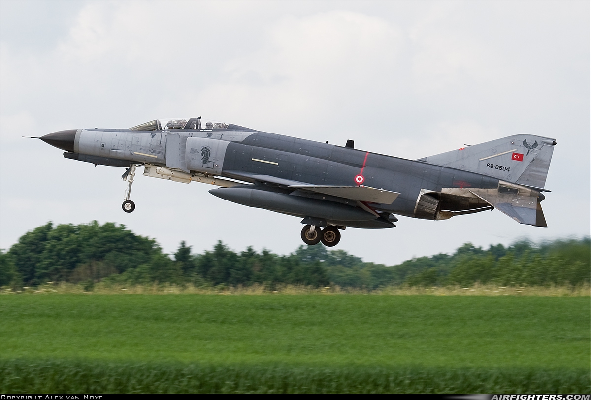 Türkiye - Air Force McDonnell Douglas F-4E Phantom II 68-0504 at Florennes (EBFS), Belgium
