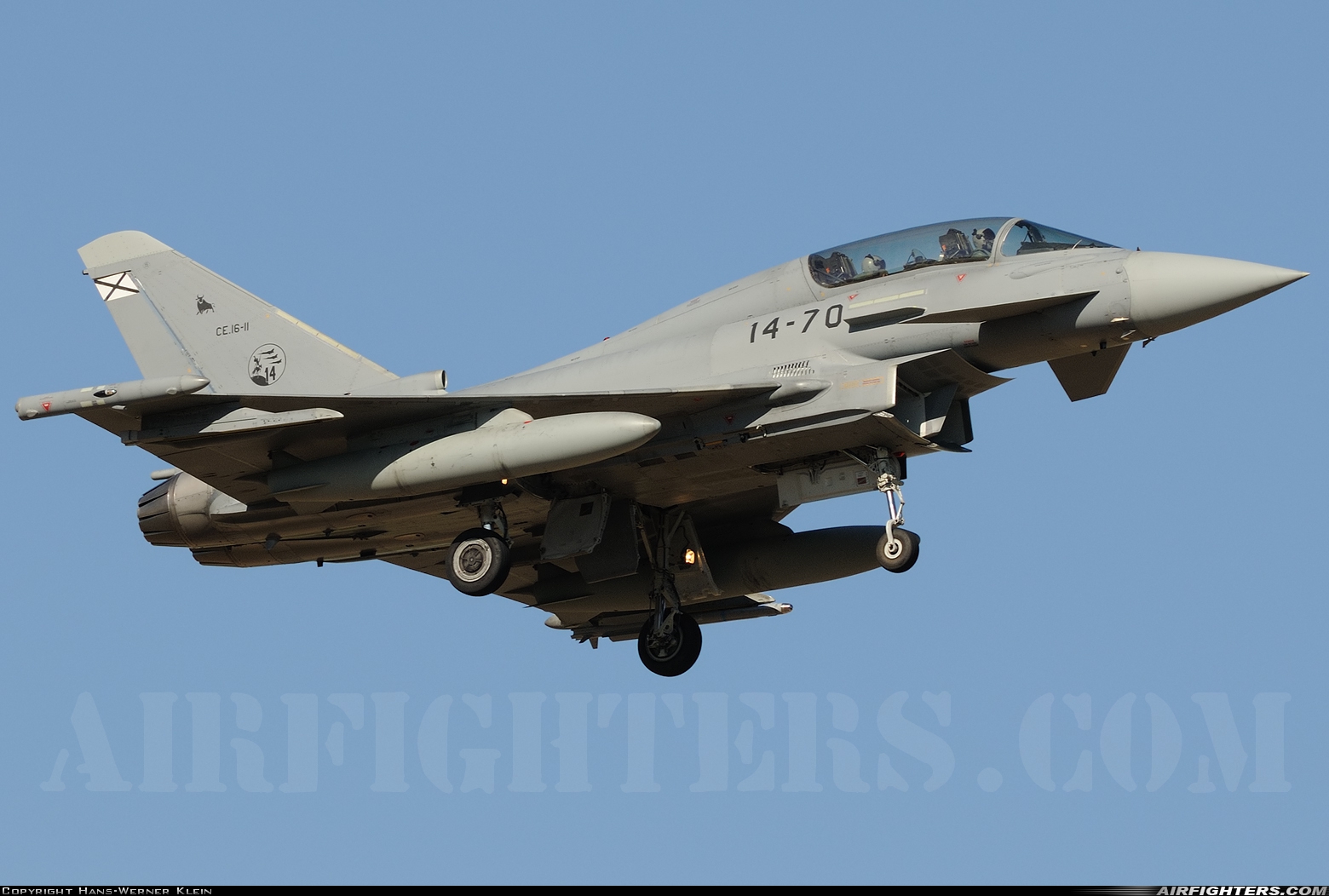 Spain - Air Force Eurofighter CE-16 Typhoon (EF-2000T) CE.16-11 at Norvenich (ETNN), Germany