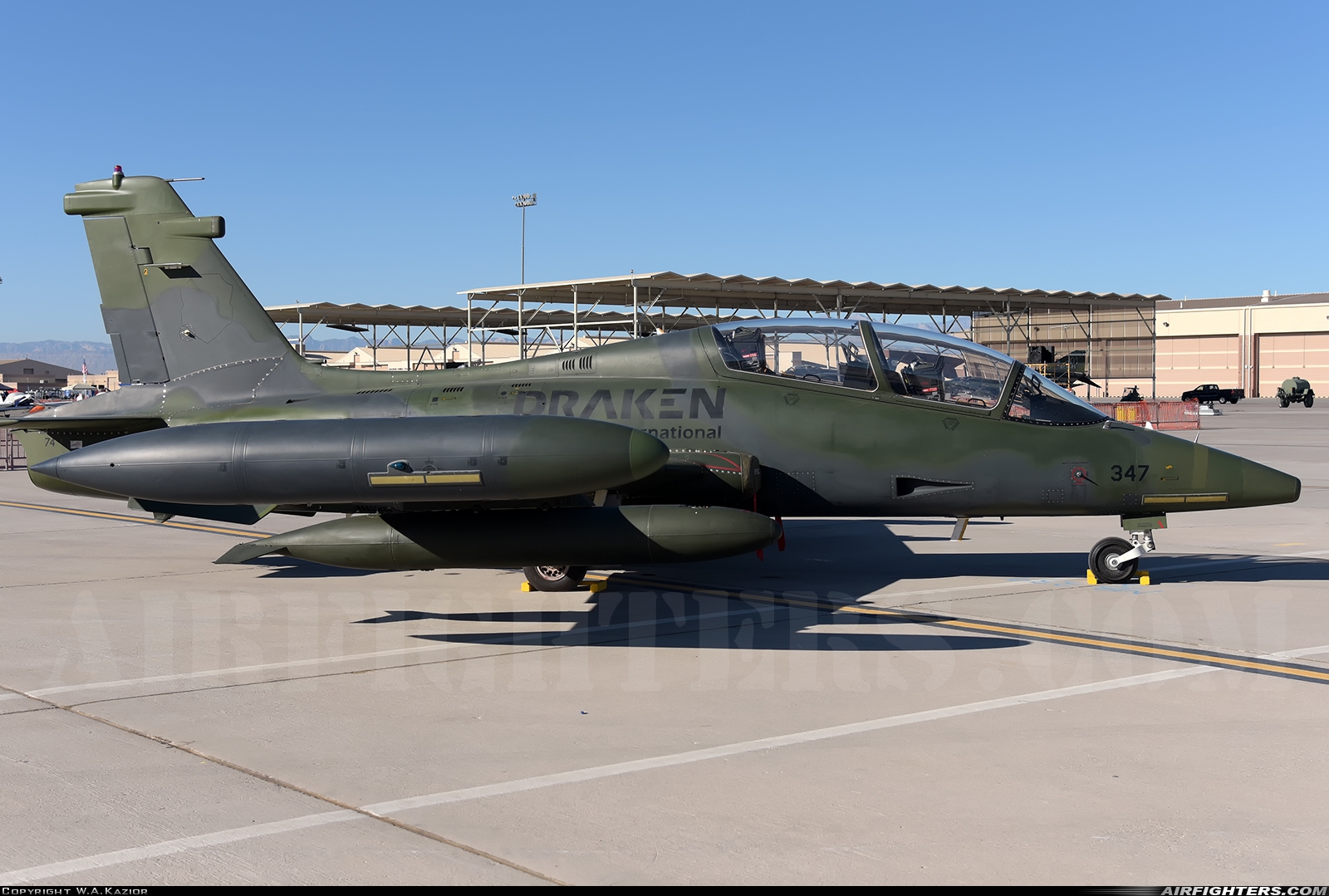 Company Owned - Draken International Aermacchi MB-339CB N347EM at Las Vegas - Nellis AFB (LSV / KLSV), USA