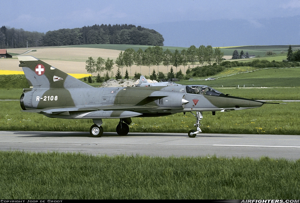 Switzerland - Air Force Dassault Mirage IIIRS R-2108 at Payerne (LSMP), Switzerland