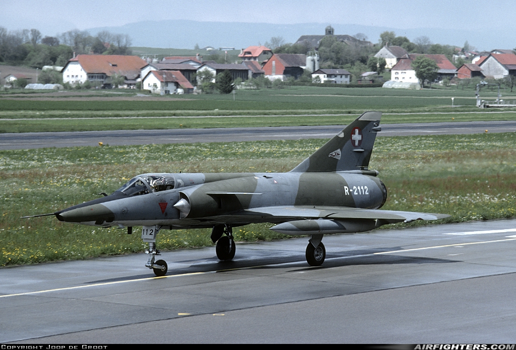 Switzerland - Air Force Dassault Mirage IIIRS R-2112 at Payerne (LSMP), Switzerland