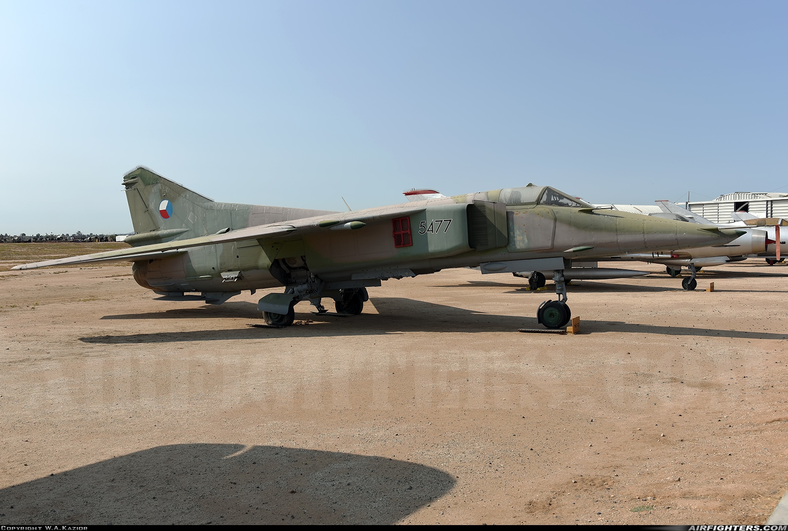 Czechoslovakia - Air Force Mikoyan-Gurevich MiG-23BN 5477 at Riverside - March ARB (AFB / Field) (RIV / KRIV), USA