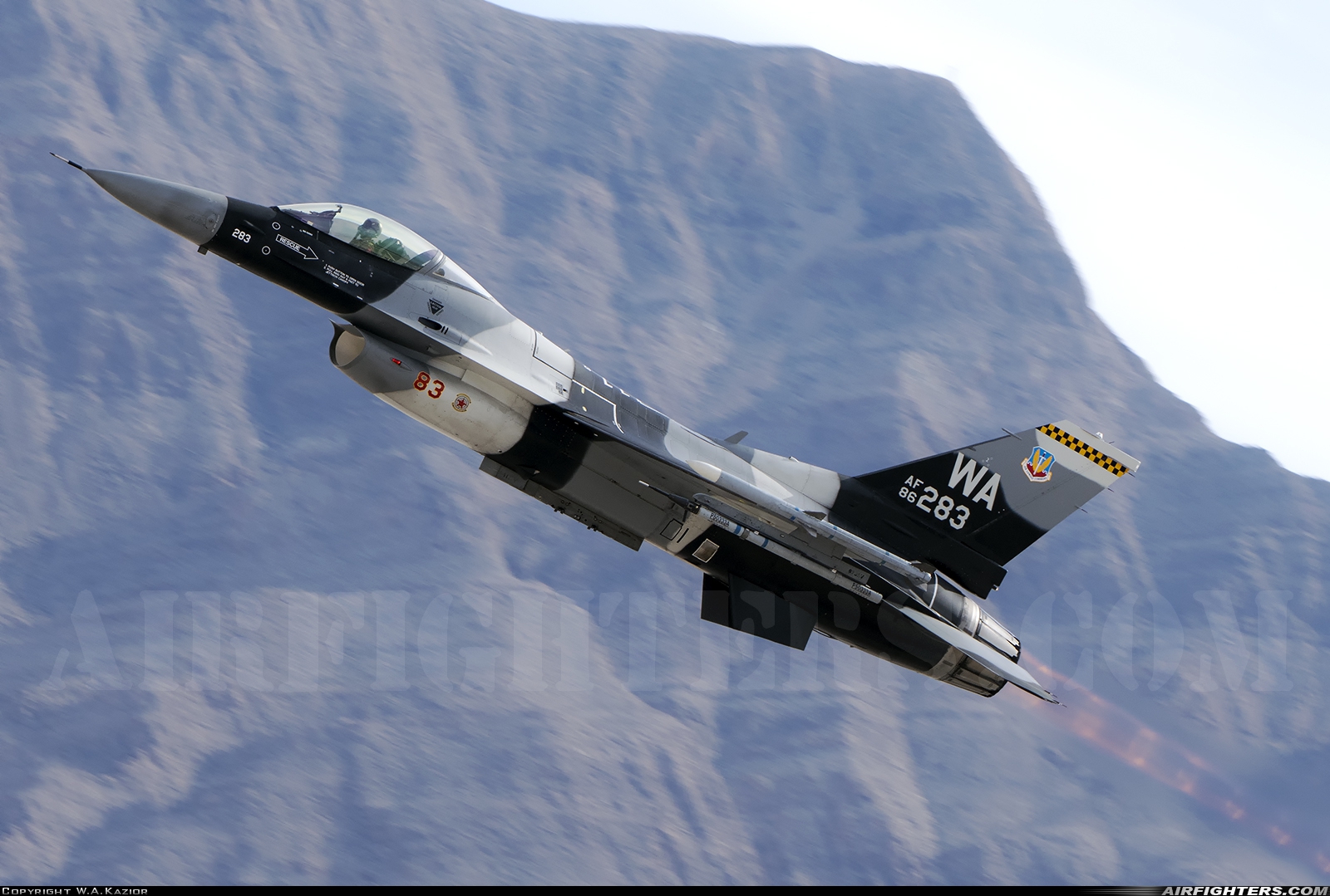 USA - Air Force General Dynamics F-16C Fighting Falcon 86-0283 at Las Vegas - Nellis AFB (LSV / KLSV), USA
