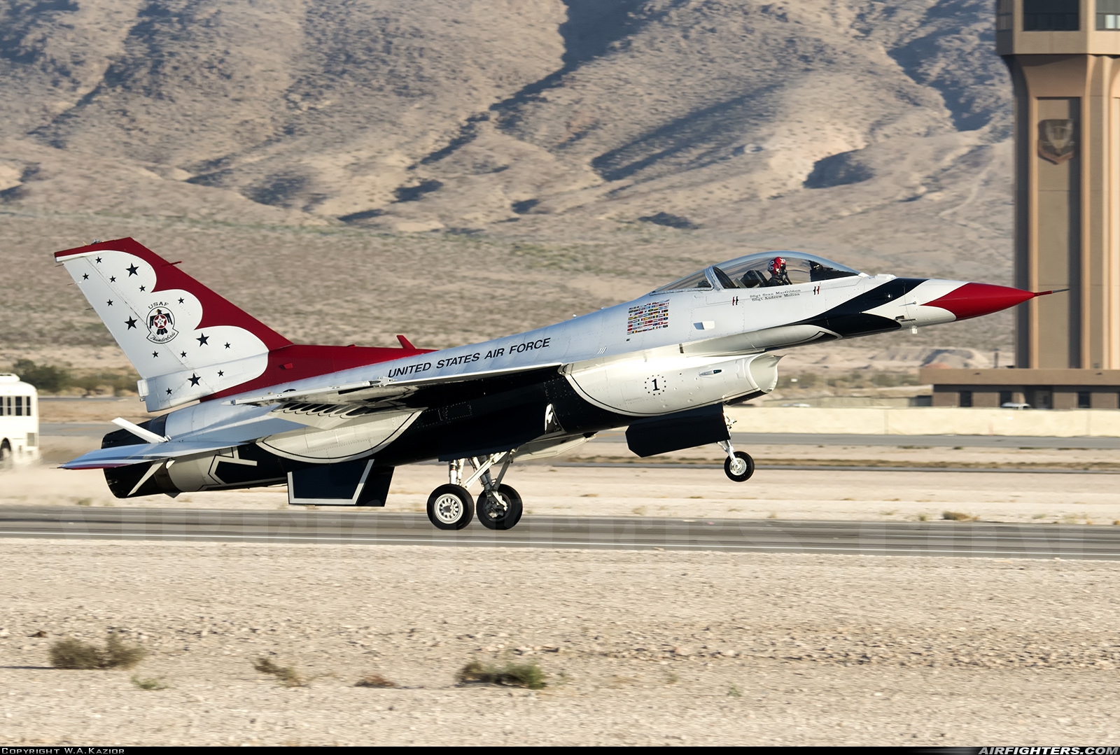 USA - Air Force General Dynamics F-16C Fighting Falcon 92-3898 at Las Vegas - Nellis AFB (LSV / KLSV), USA