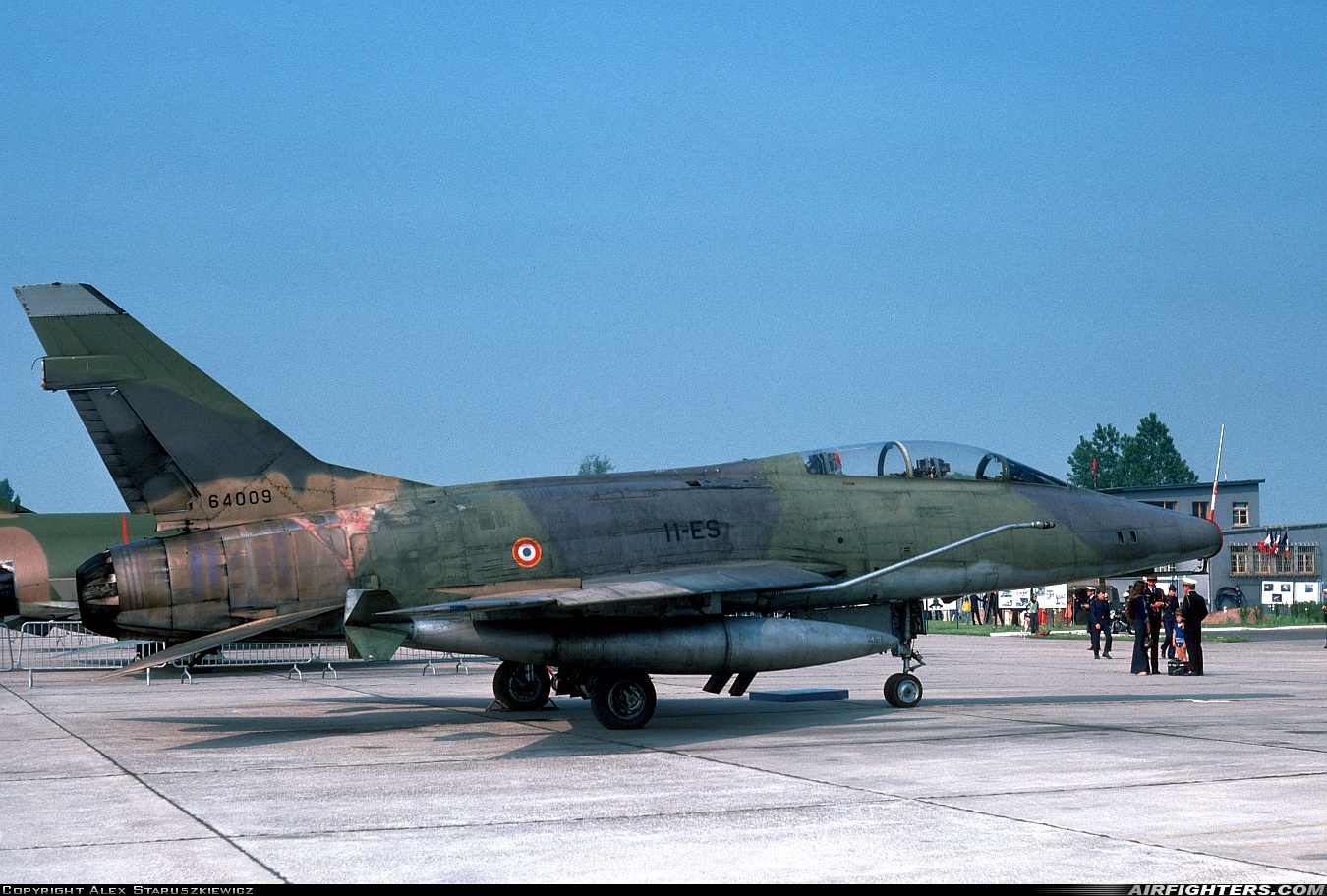 France - Air Force North American F-100F Super Sabre 56-4009 at Strasbourg - Entzheim (SXB / LFST), France