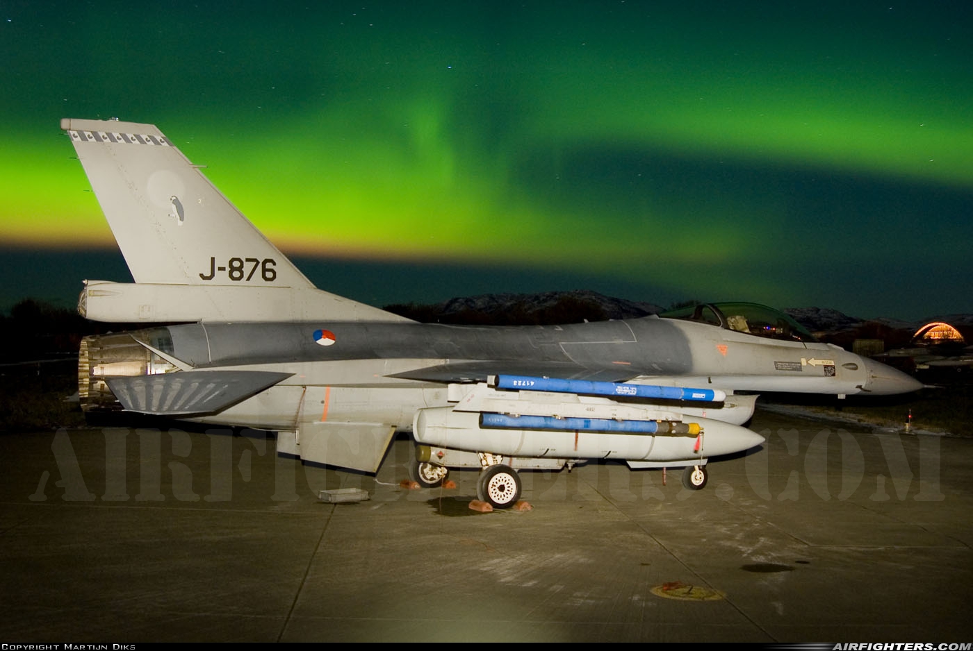 Netherlands - Air Force General Dynamics F-16AM Fighting Falcon J-876 at Orland (OLA / ENOL), Norway