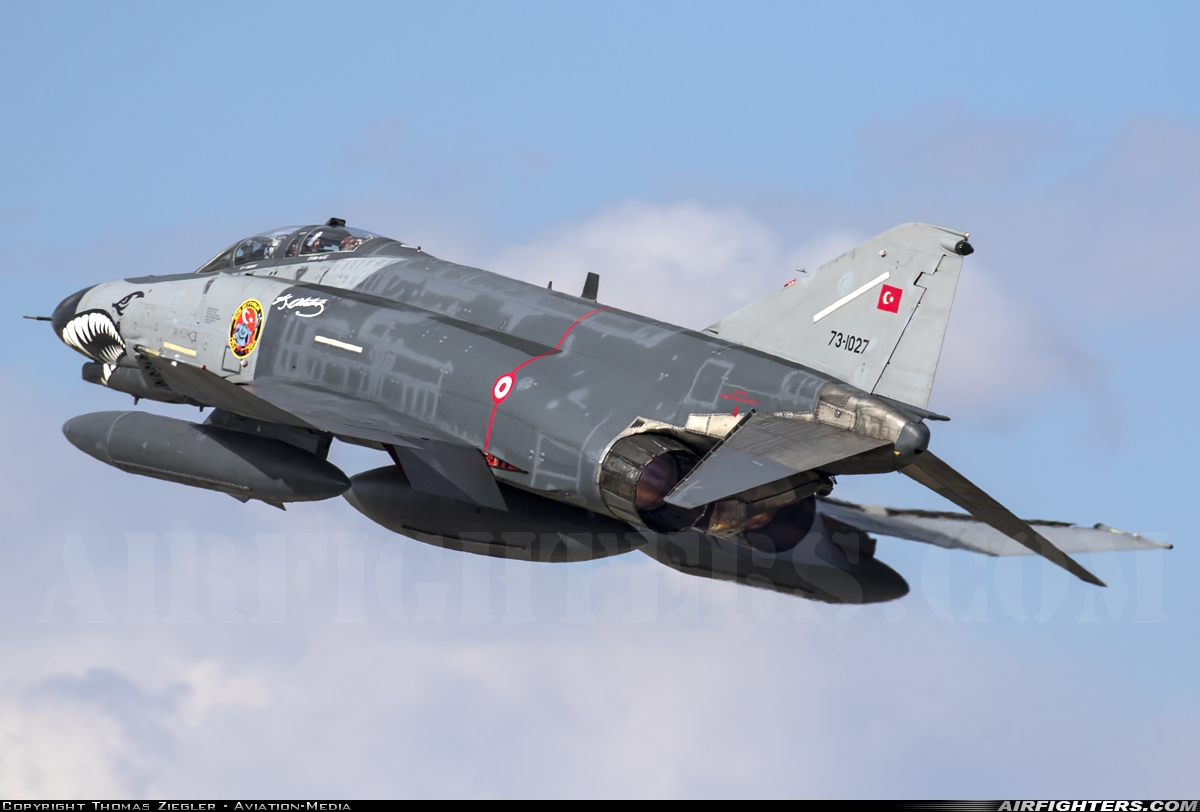 Türkiye - Air Force McDonnell Douglas F-4E-2020 Terminator 73-1027 at Konya (KYA / LTAN), Türkiye
