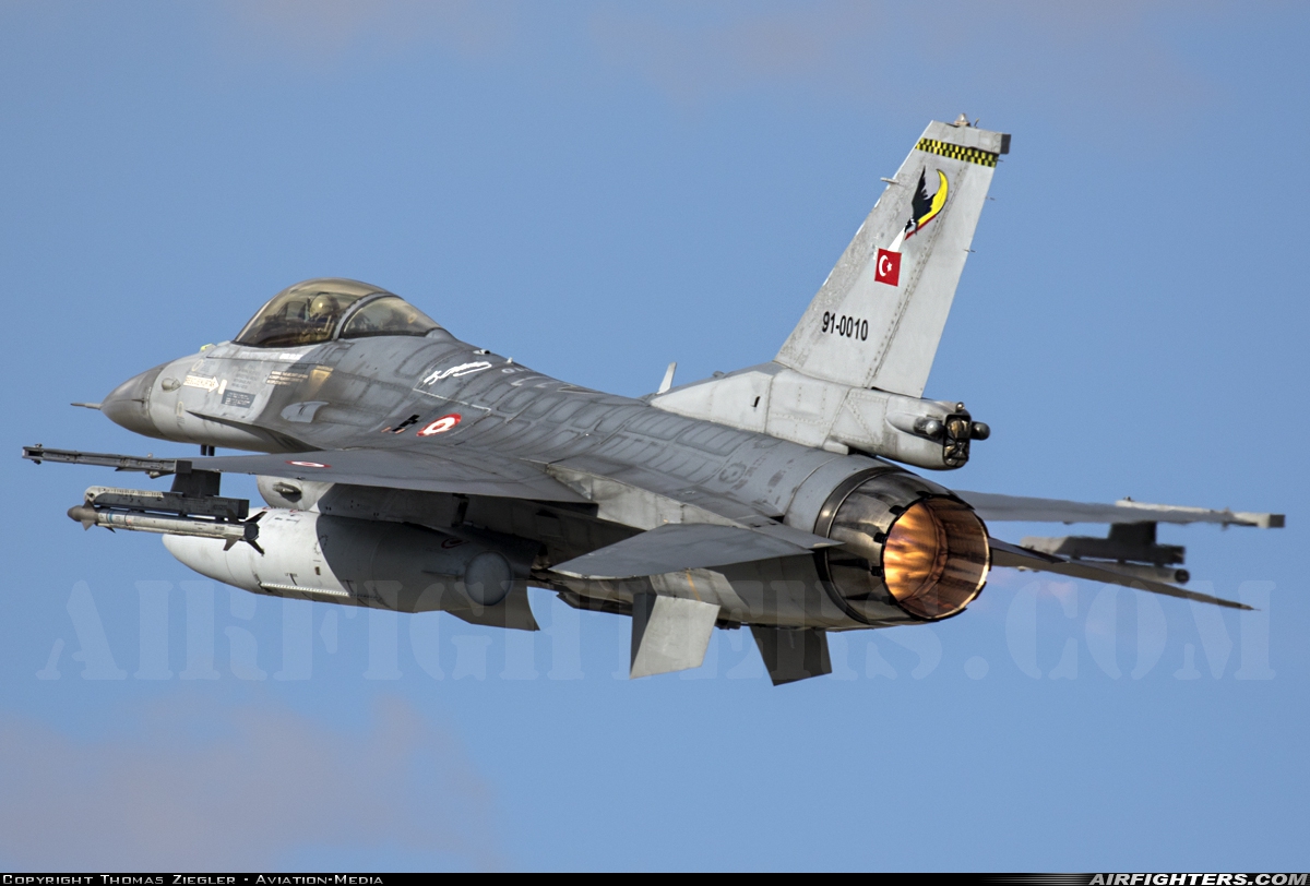 Türkiye - Air Force General Dynamics F-16C Fighting Falcon 91-0010 at Konya (KYA / LTAN), Türkiye