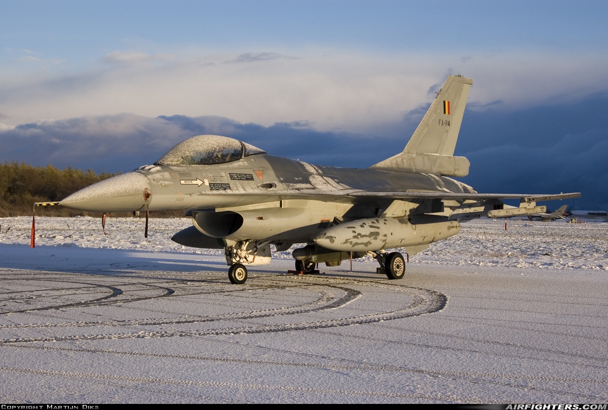 Belgium - Air Force General Dynamics F-16AM Fighting Falcon FA-84 at Orland (OLA / ENOL), Norway