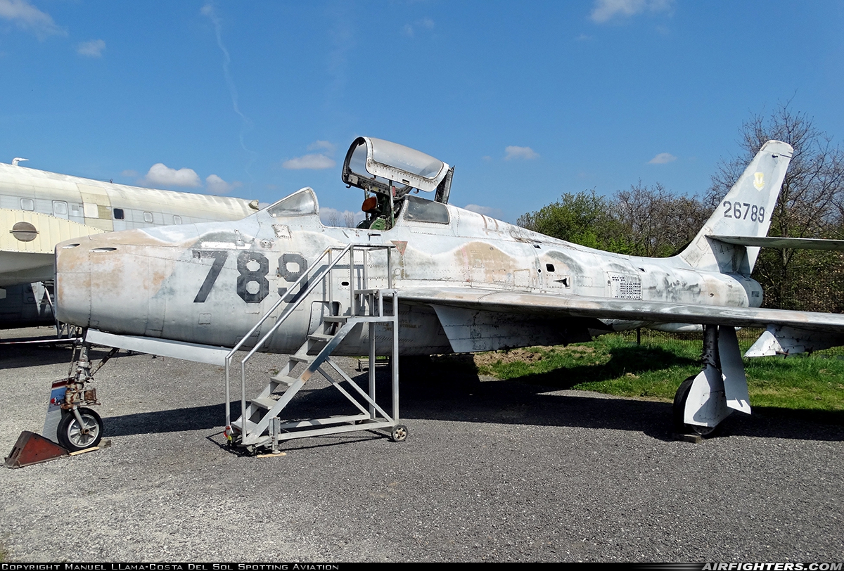 France - Air Force Republic F-84F Thunderstreak 26789 at Toulouse - Blagnac (TLS / LFBO), France