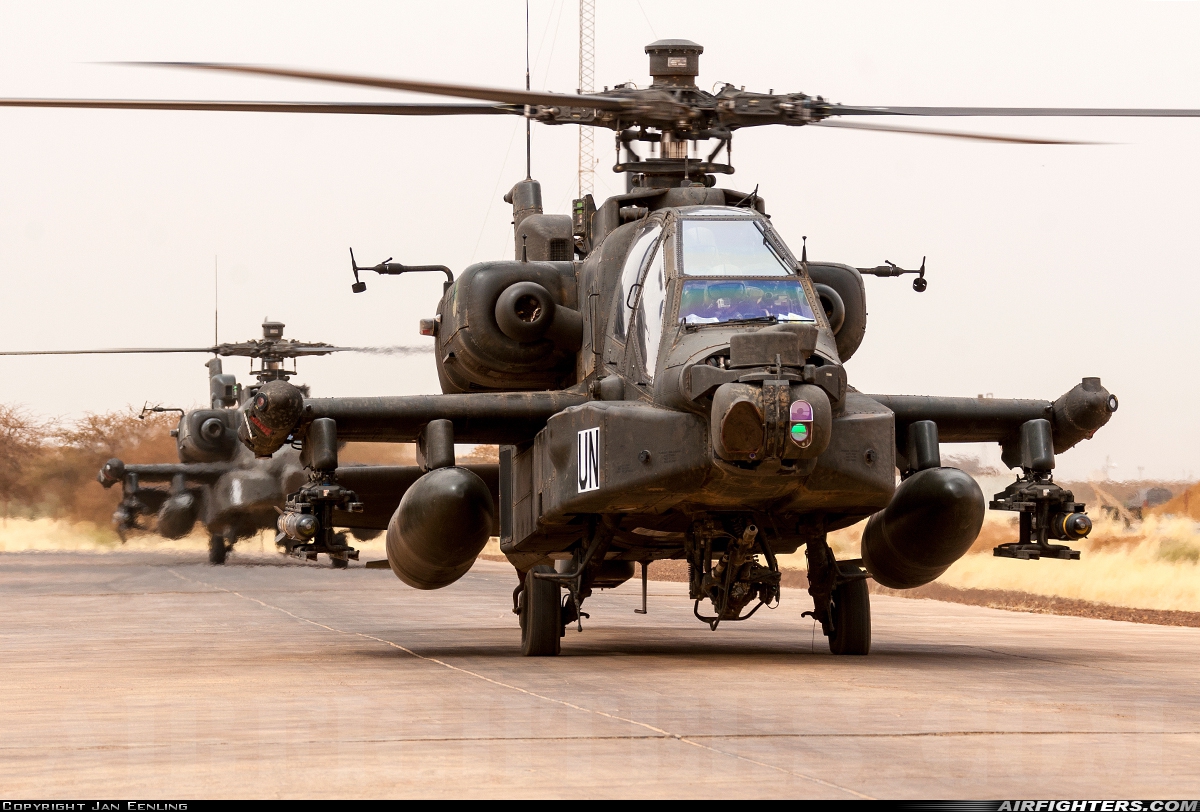 Netherlands - Air Force Boeing AH-64DN Apache Longbow Q-25 at Gao - Korogoussou (GAQ / GAGO), Mali