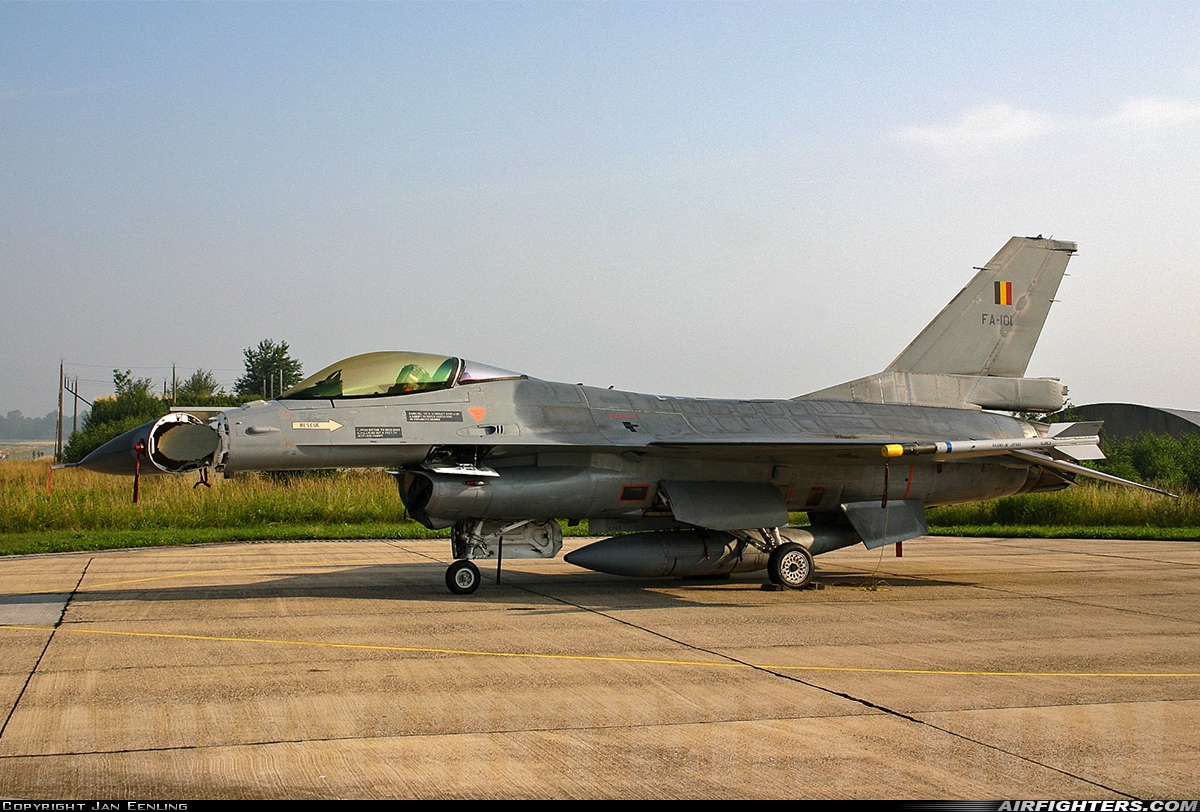 Belgium - Air Force General Dynamics F-16AM Fighting Falcon FA-101 at Florennes (EBFS), Belgium