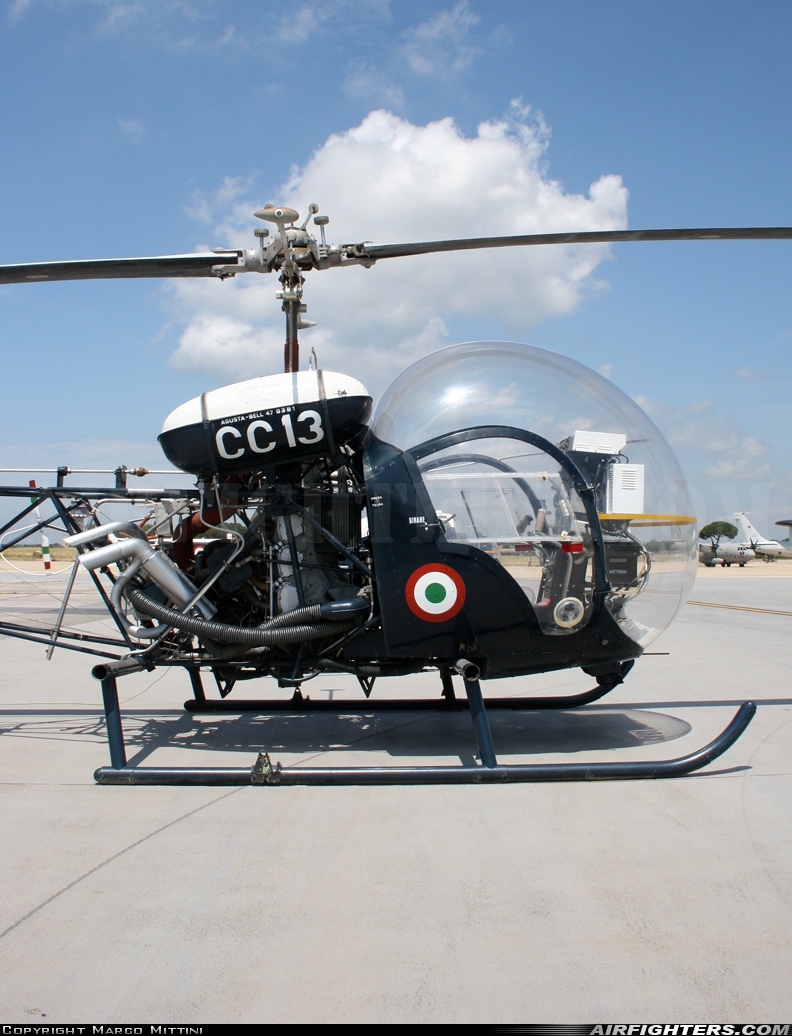 Italy - Carabinieri Agusta-Bell AB-47G MM80482 at Pratica di Mare (- Mario de Bernardi) (LIRE), Italy