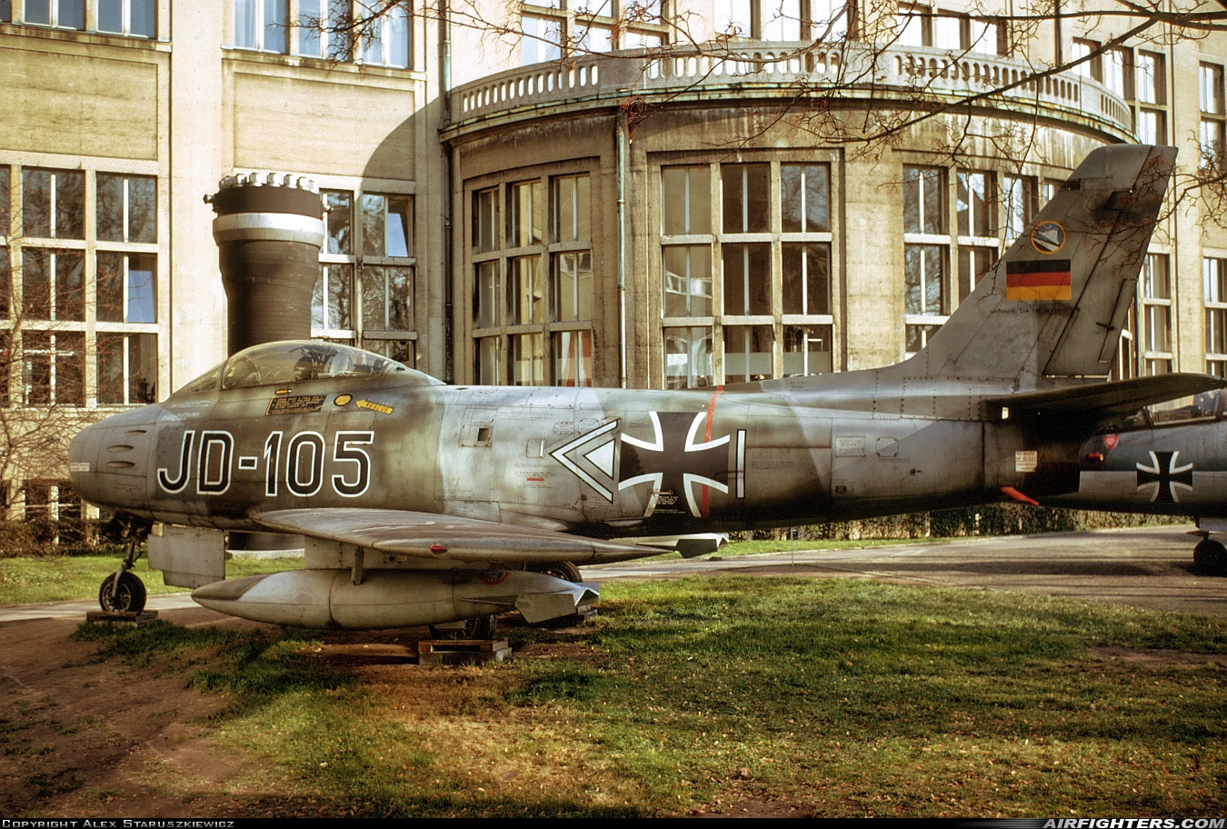 Germany - Air Force Canadair CL-13B Sabre Mk.6 JD-105 at Off-Airport - Deutsches Museum - Munich, Germany