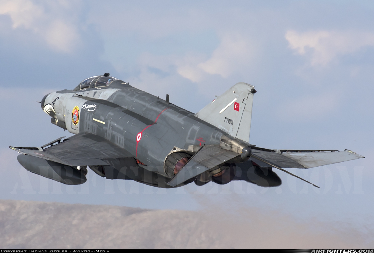 Türkiye - Air Force McDonnell Douglas F-4E-2020 Terminator 73-1031 at Konya (KYA / LTAN), Türkiye
