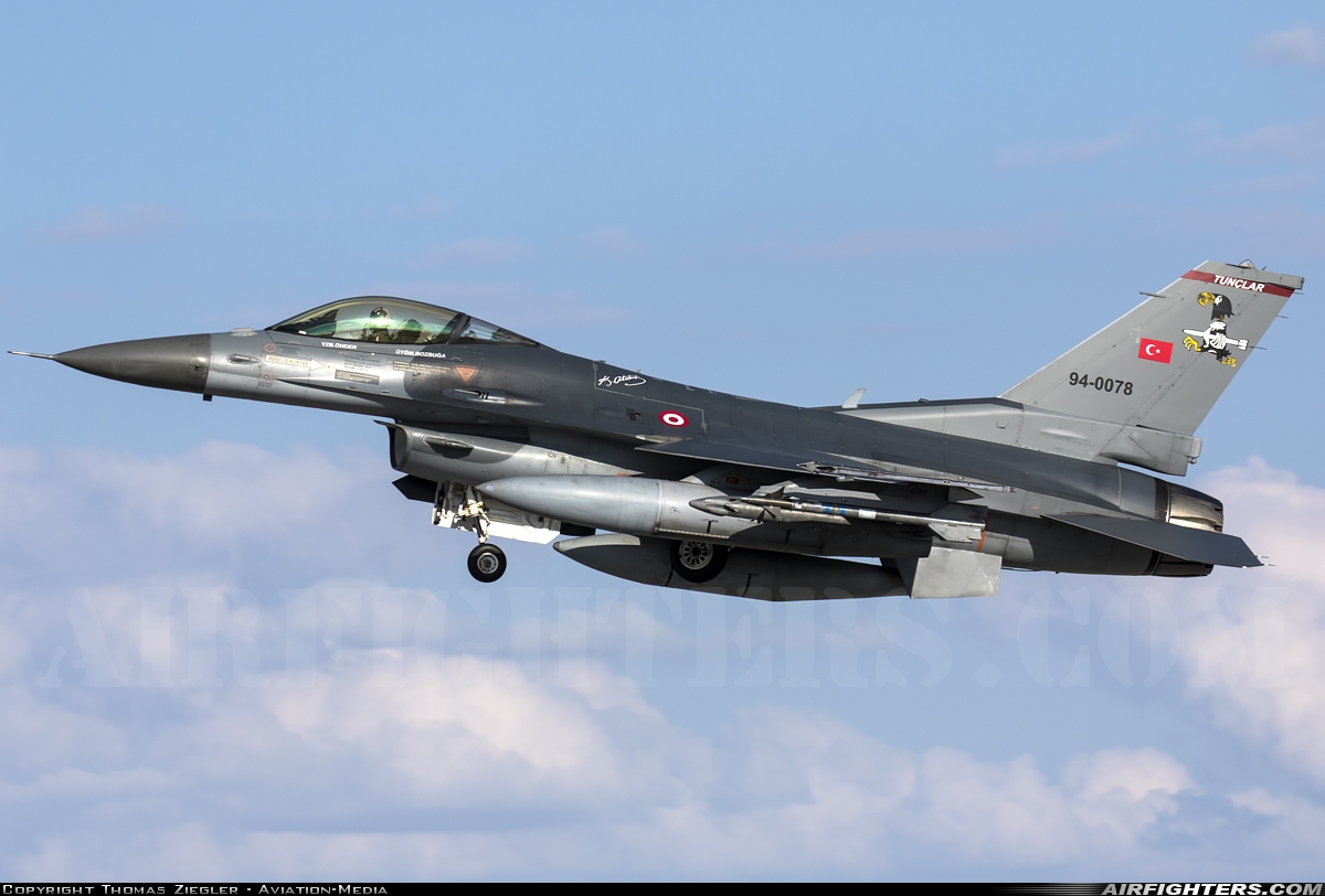 Türkiye - Air Force General Dynamics F-16C Fighting Falcon 94-0078 at Konya (KYA / LTAN), Türkiye