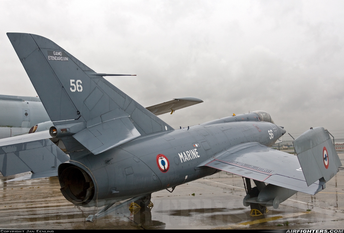 France - Navy Dassault Etendard IVM 56 at Paris - Le Bourget (LBG / LFPB), France