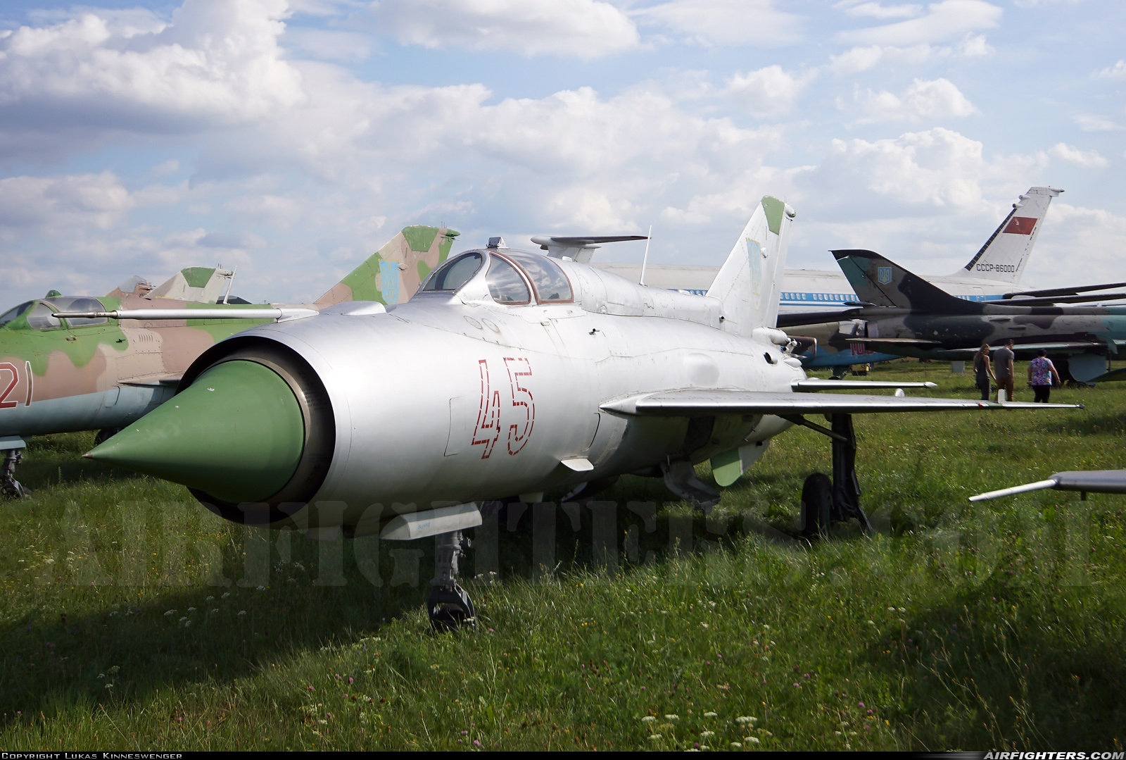 Ukraine - Air Force Mikoyan-Gurevich MiG-21PFM 45 at Kiev - Zhulyany (IEV / UKKK), Ukraine