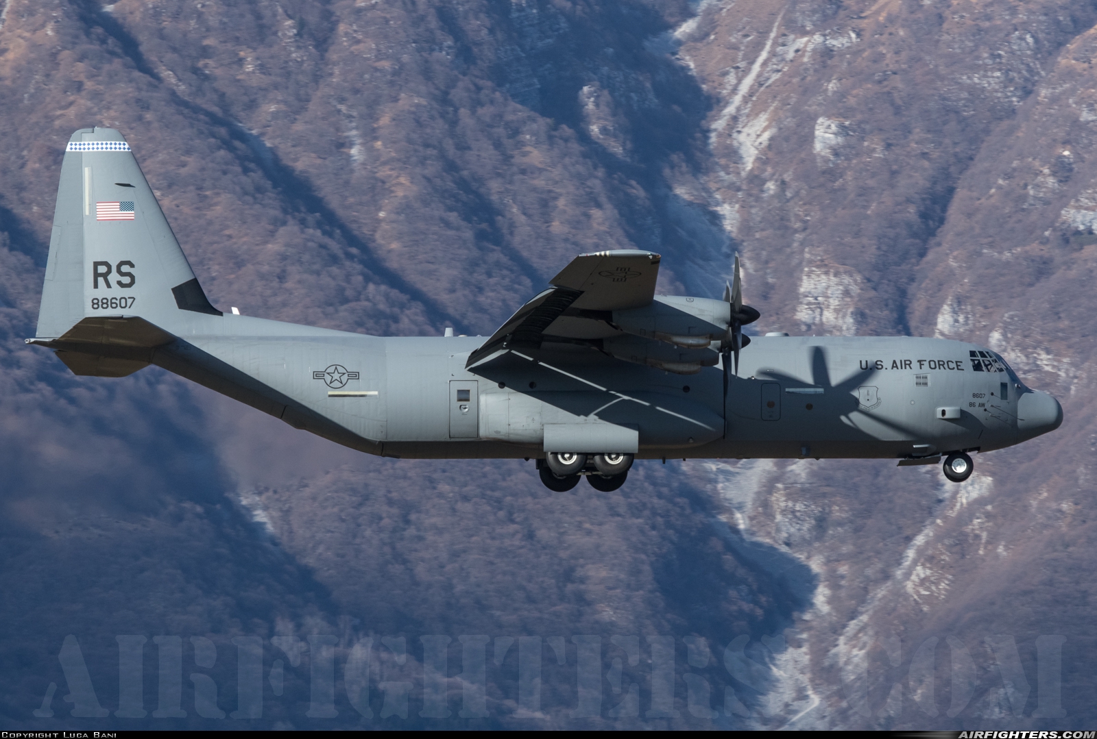USA - Air Force Lockheed Martin C-130J-30 Hercules (L-382) 08-8607 at Aviano (- Pagliano e Gori) (AVB / LIPA), Italy