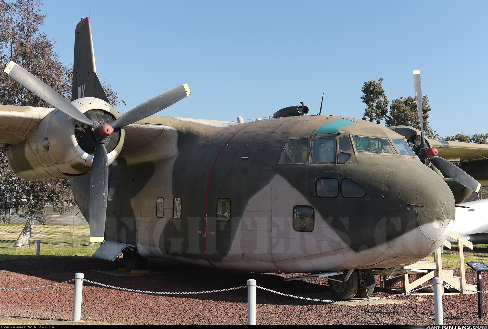 USA - Air Force Fairchild C-123K Provider 55-4512 at Atwater (Merced) - Castle (AFB) (MER / KMER), USA
