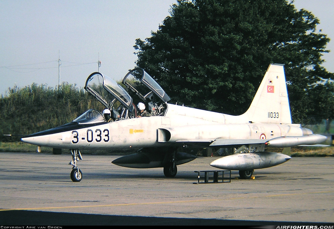 Türkiye - Air Force Northrop F-5B Freedom Fighter 71-1033 at Leeuwarden (LWR / EHLW), Netherlands