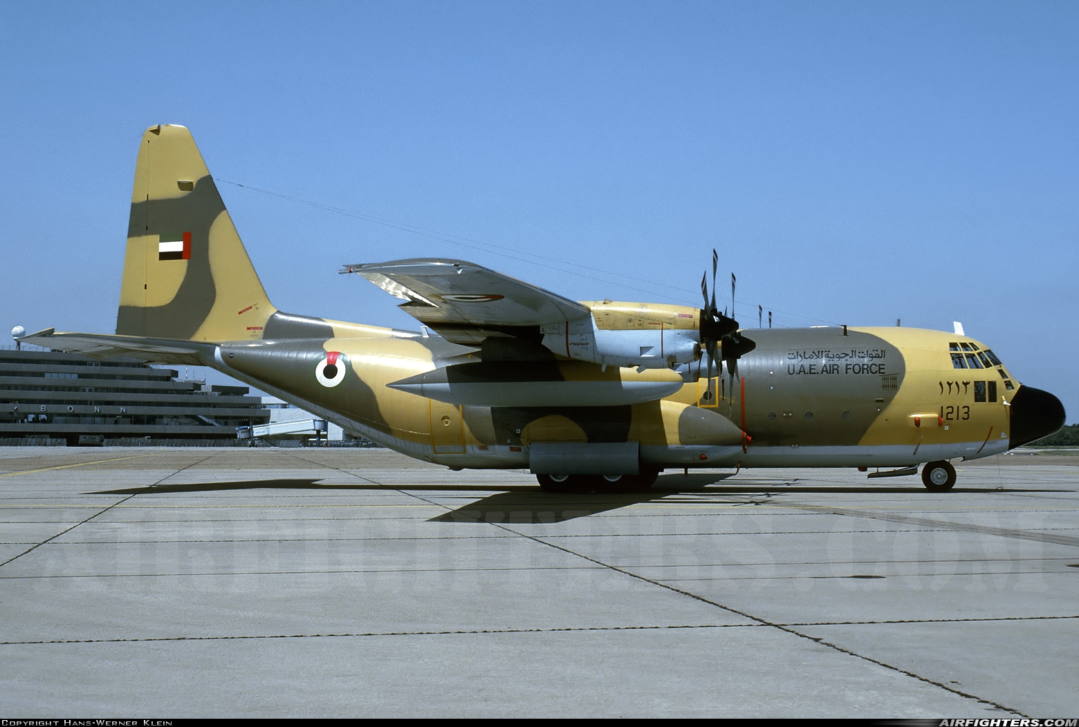 United Arab Emirates - Air Force Lockheed C-130H Hercules (L-382) 1213 at Cologne / Bonn (- Konrad Adenauer / Wahn) (CGN / EDDK), Germany