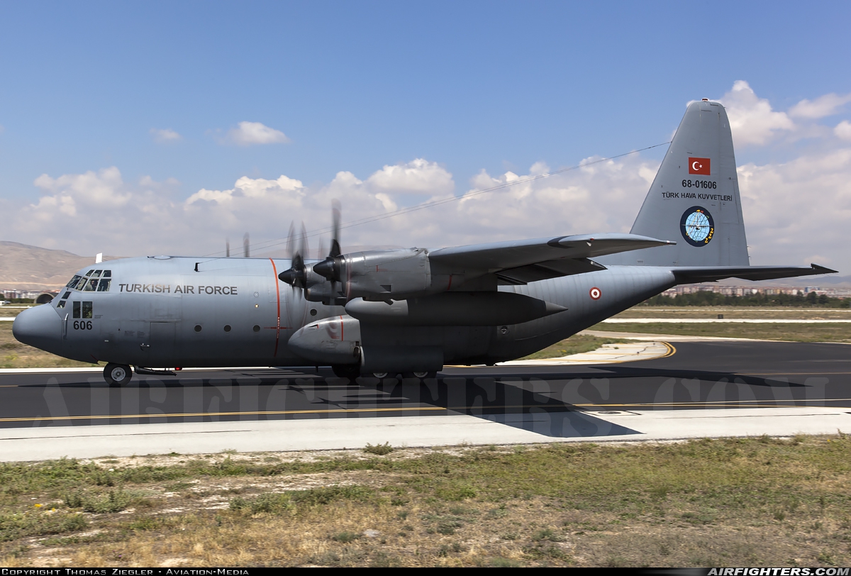 Türkiye - Air Force Lockheed C-130E Hercules (L-382) 68-01606 at Konya (KYA / LTAN), Türkiye