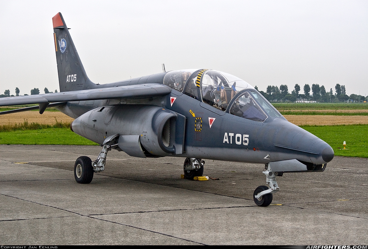 Belgium - Air Force Dassault/Dornier Alpha Jet 1B+ AT05 at Koksijde (EBFN), Belgium