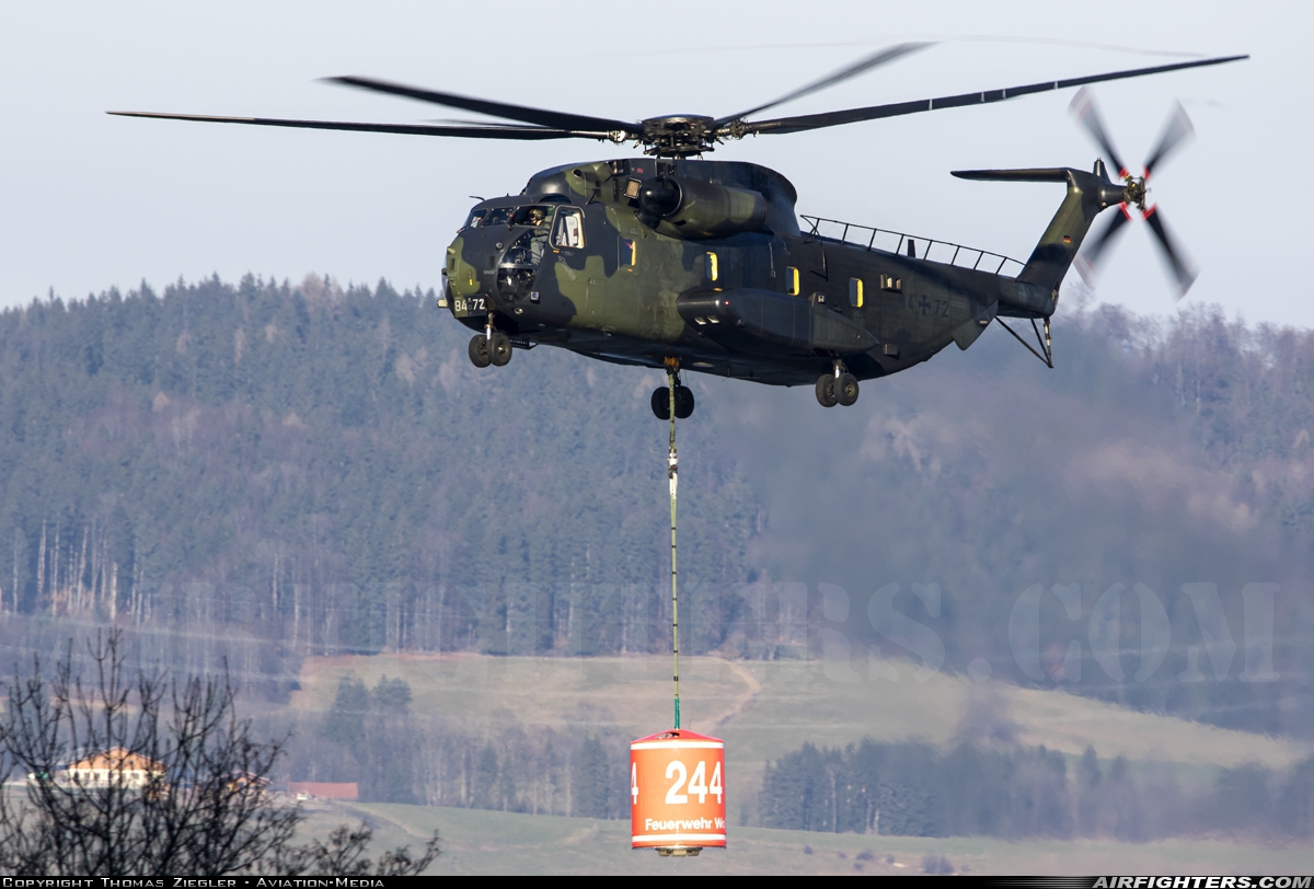Germany - Air Force Sikorsky CH-53G (S-65) 84+72 at Off-Airport - Kochelsee, Germany