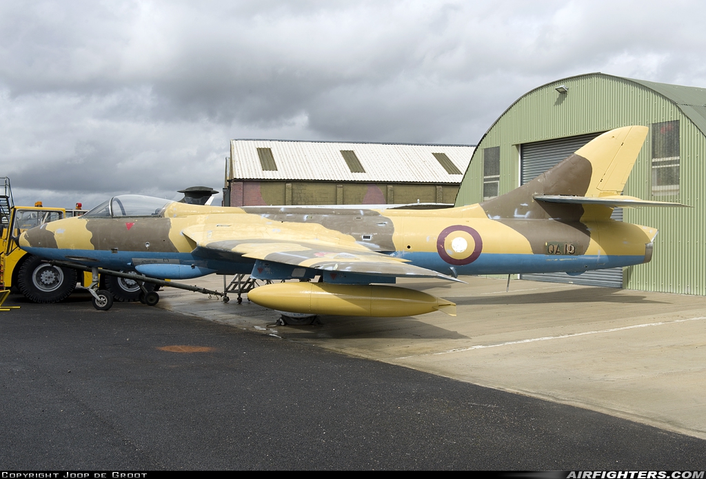 Qatar - Emiri Air Force Hawker Hunter FGA78 QA10 at Elvington, UK
