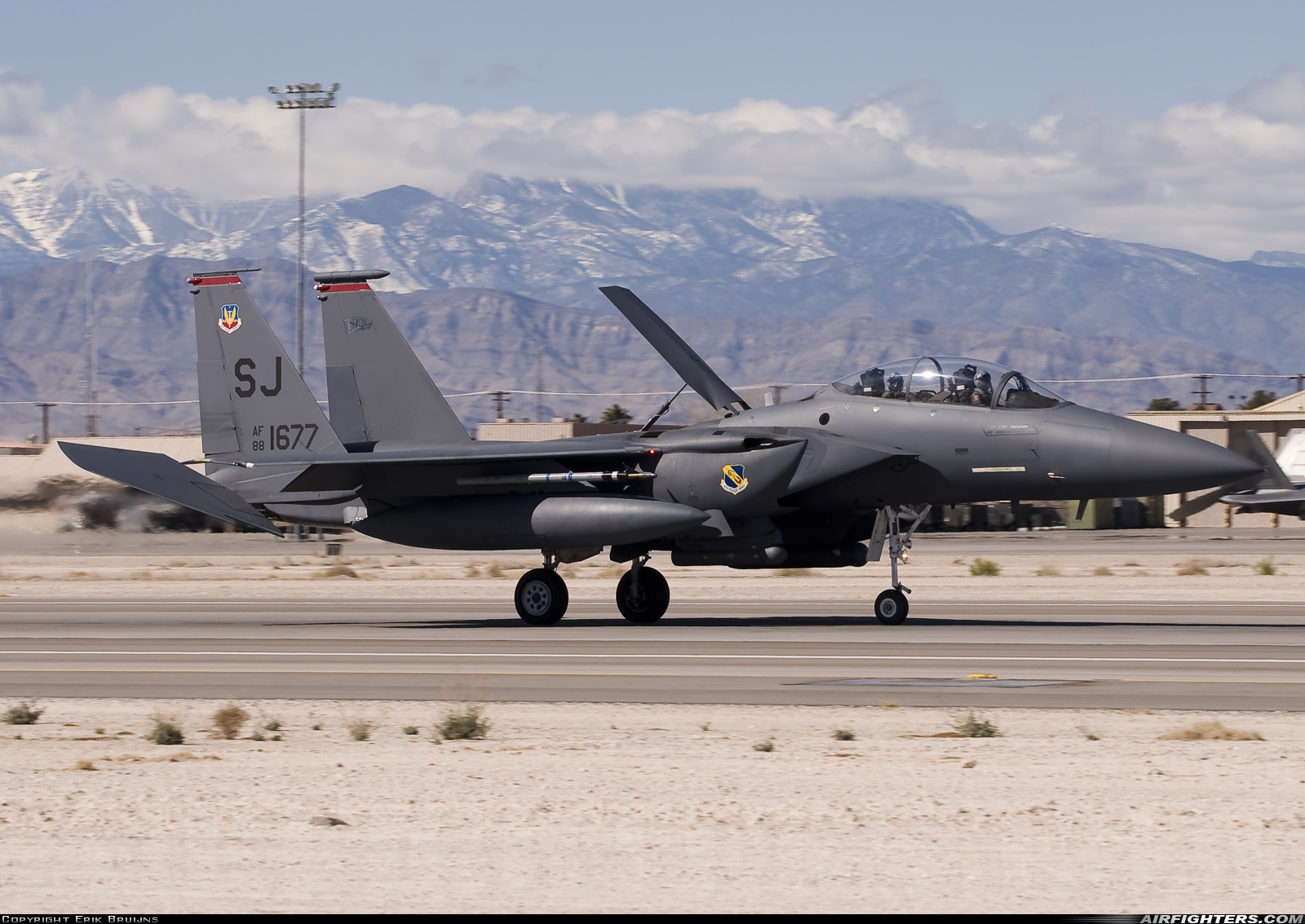USA - Air Force McDonnell Douglas F-15E Strike Eagle 88-1677 at Las Vegas - Nellis AFB (LSV / KLSV), USA