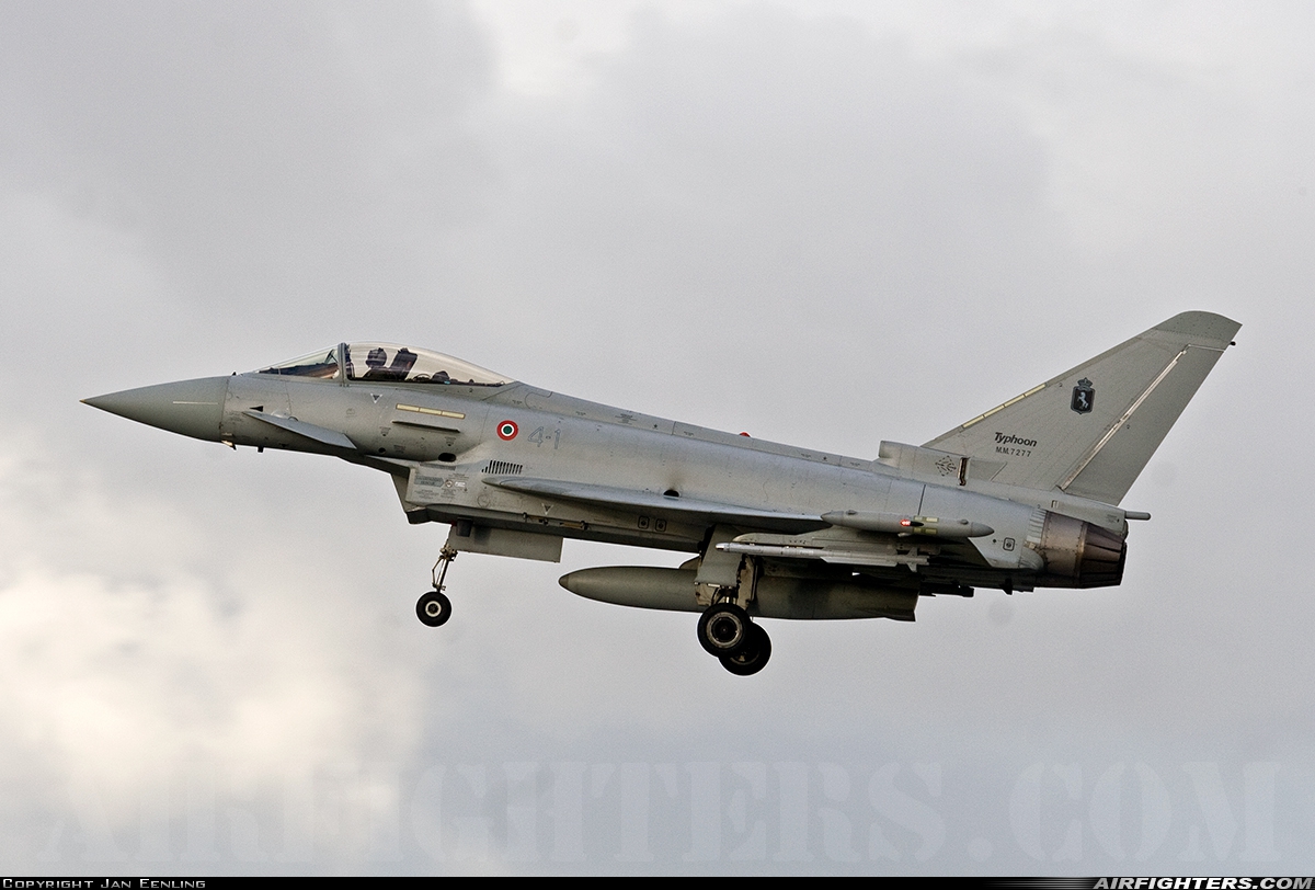 Italy - Air Force Eurofighter F-2000A Typhoon (EF-2000S) MM7277 at Florennes (EBFS), Belgium