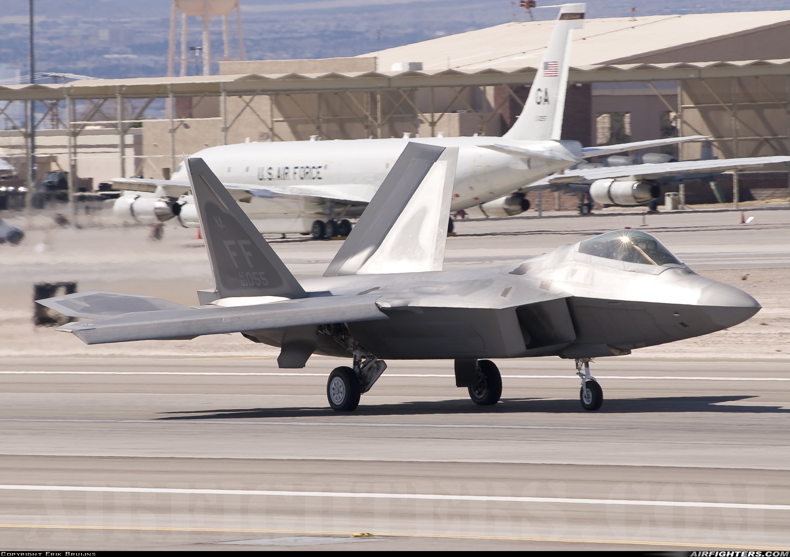 USA - Air Force Lockheed Martin F-22A Raptor 03-4055 at Las Vegas - Nellis AFB (LSV / KLSV), USA