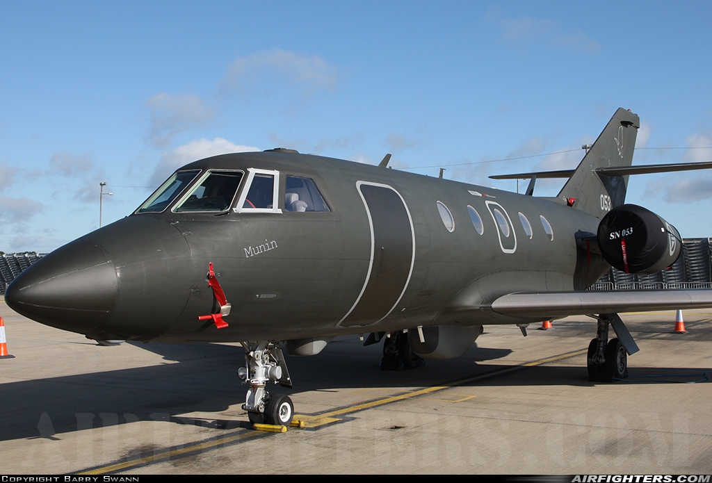 Norway - Air Force Dassault Falcon (Mystere) 20ECM 053 at Waddington (WTN / EGXW), UK
