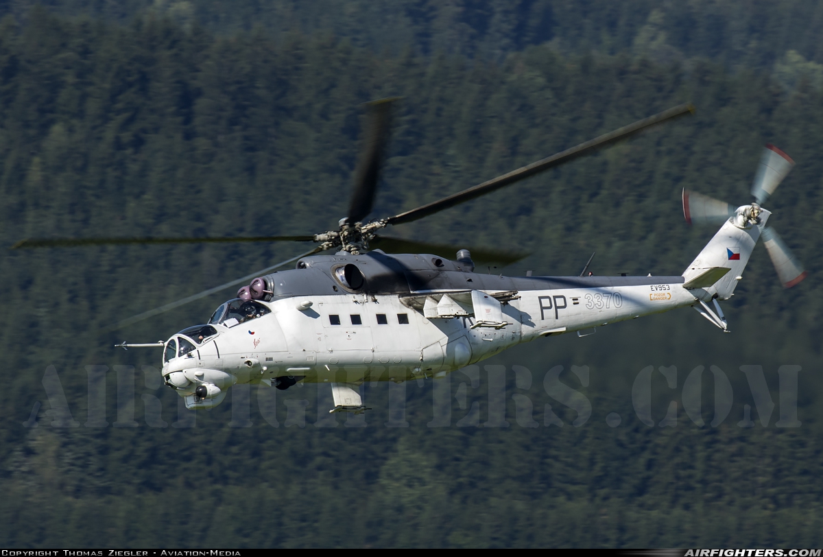 Czech Republic - Air Force Mil Mi-35 (Mi-24V) 3370 at Zeltweg (LOXZ), Austria