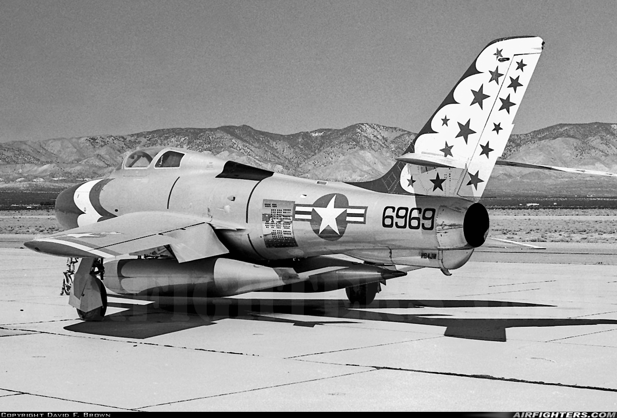 USA - Air Force Republic F-84F Thunderstreak 52-6969 at Mojave (MHV), USA