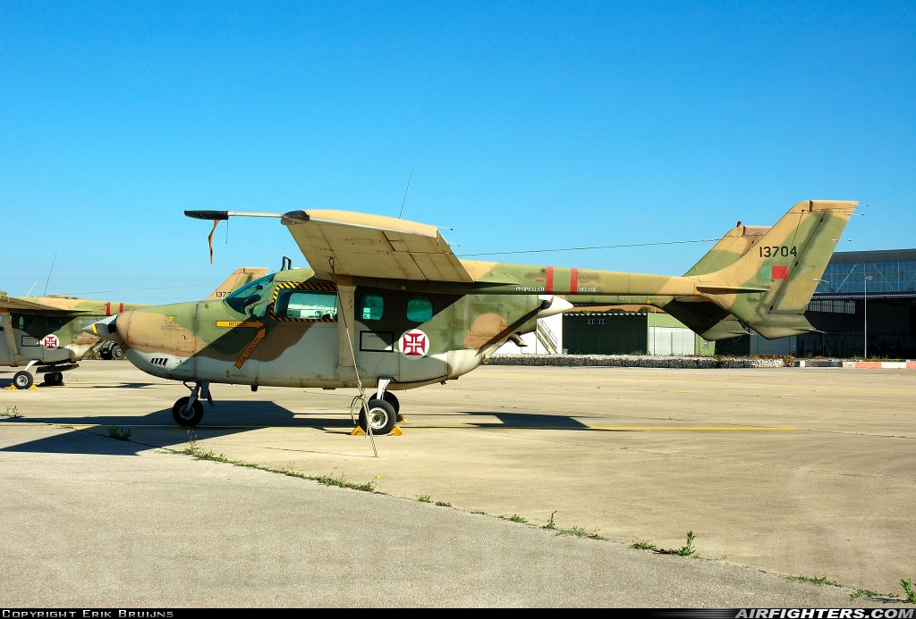 Portugal - Air Force Cessna O-2A Skymaster 13704 at Sintra (- Granja do Marques) (BA1) (LPST), Portugal