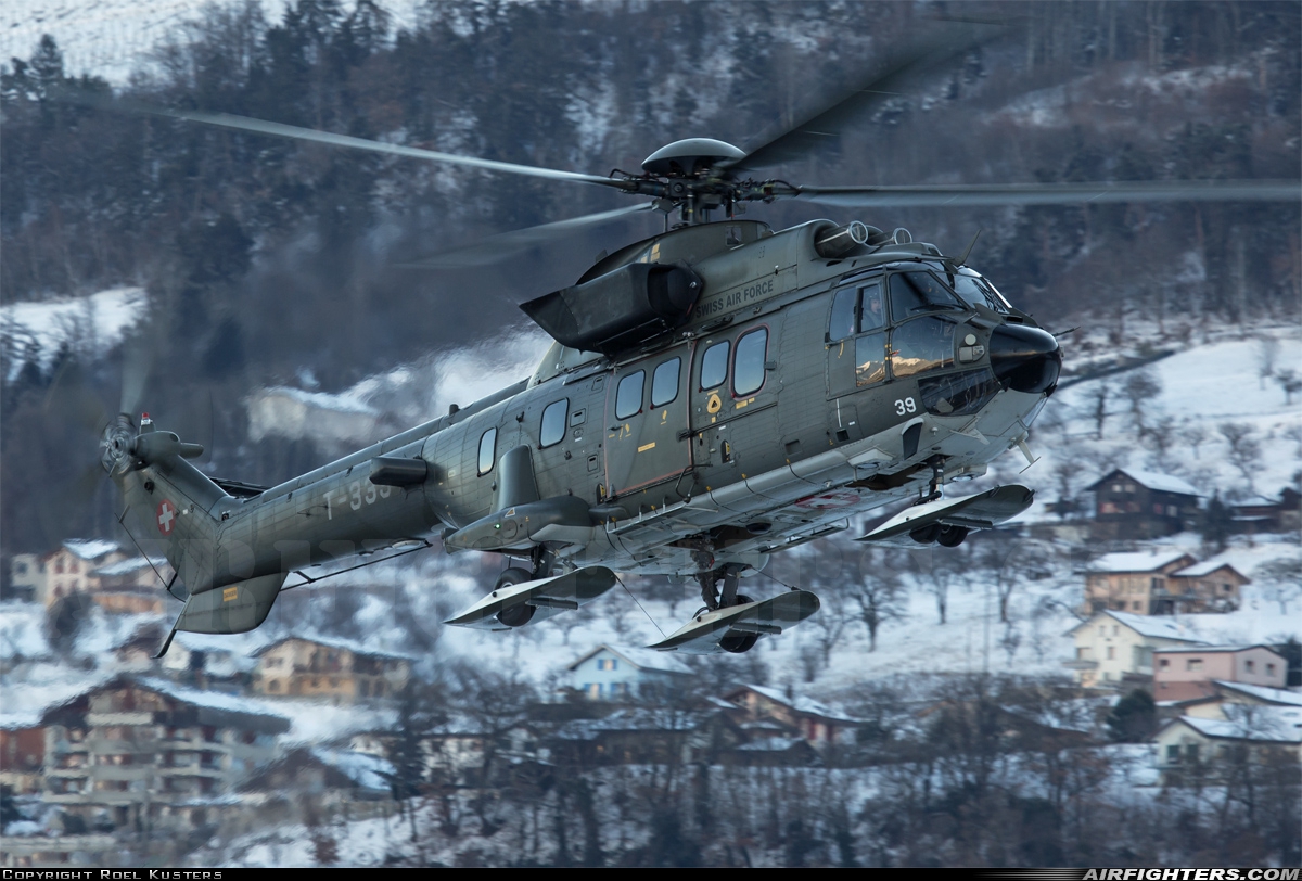 Switzerland - Air Force Aerospatiale AS-532UL Cougar T-339 at Sion (- Sitten) (SIR / LSGS / LSMS), Switzerland