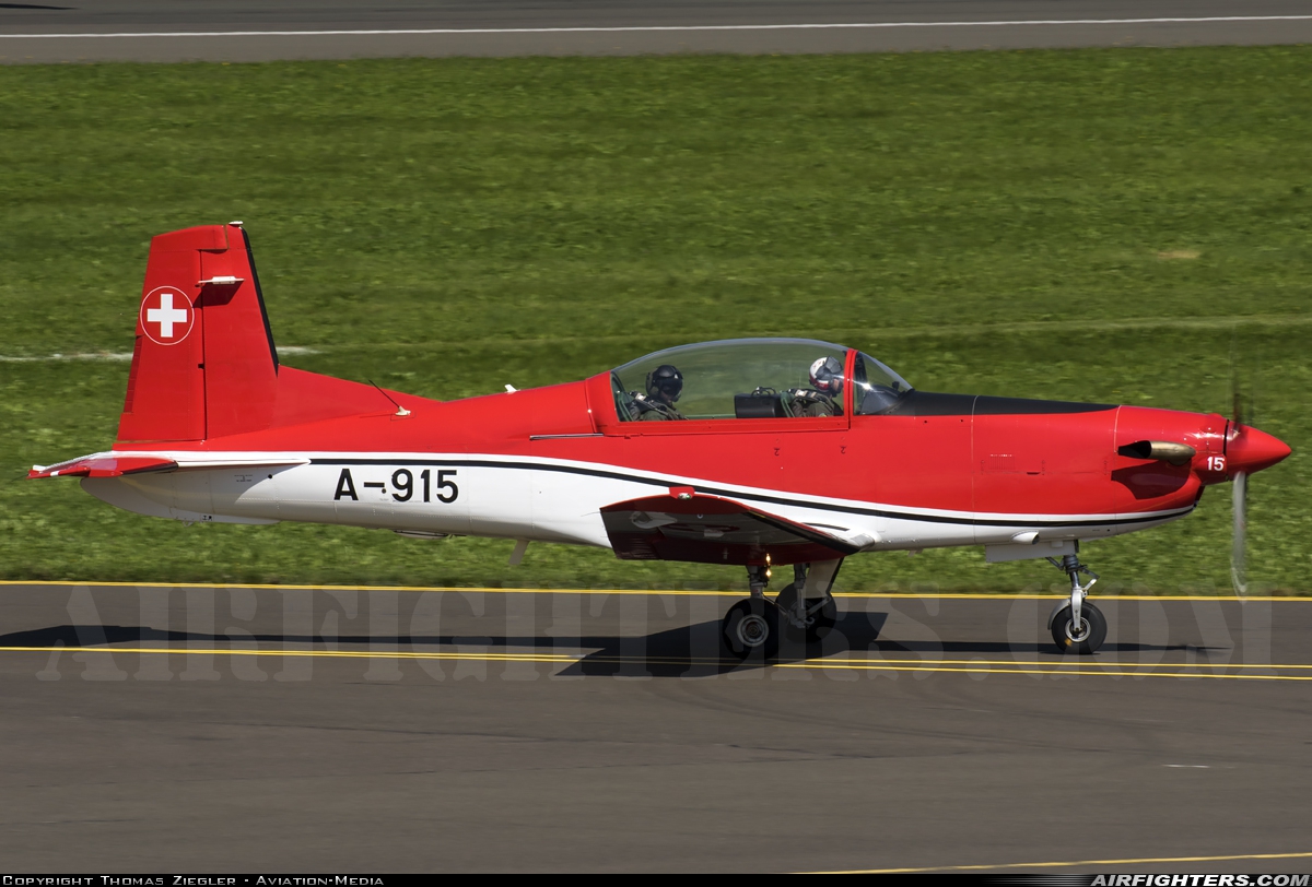 Switzerland - Air Force Pilatus NCPC-7 Turbo Trainer A-915 at Zeltweg (LOXZ), Austria