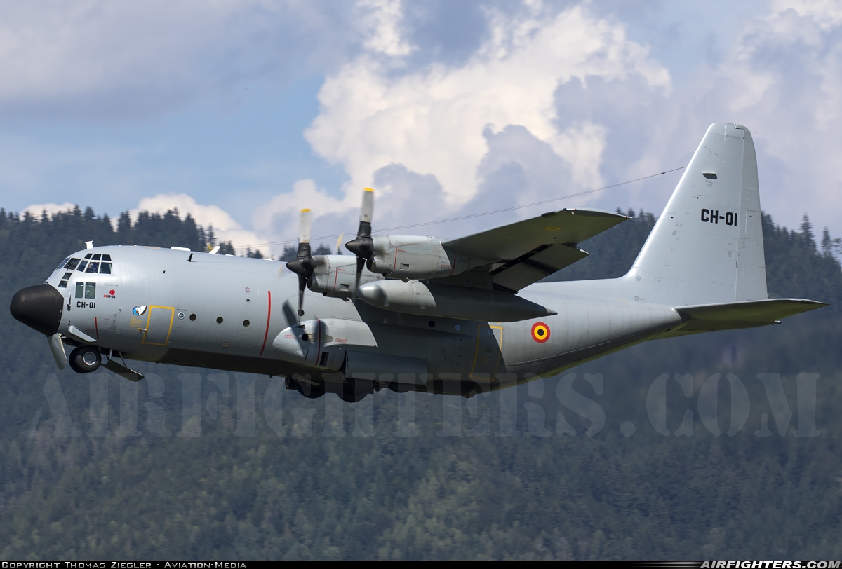 Belgium - Air Force Lockheed C-130H Hercules (L-382) CH-01 at Zeltweg (LOXZ), Austria