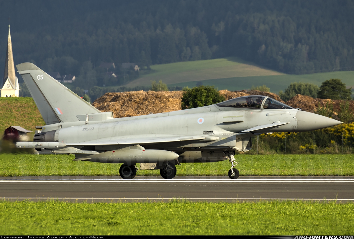 UK - Air Force Eurofighter Typhoon FGR4 ZK322 at Zeltweg (LOXZ), Austria