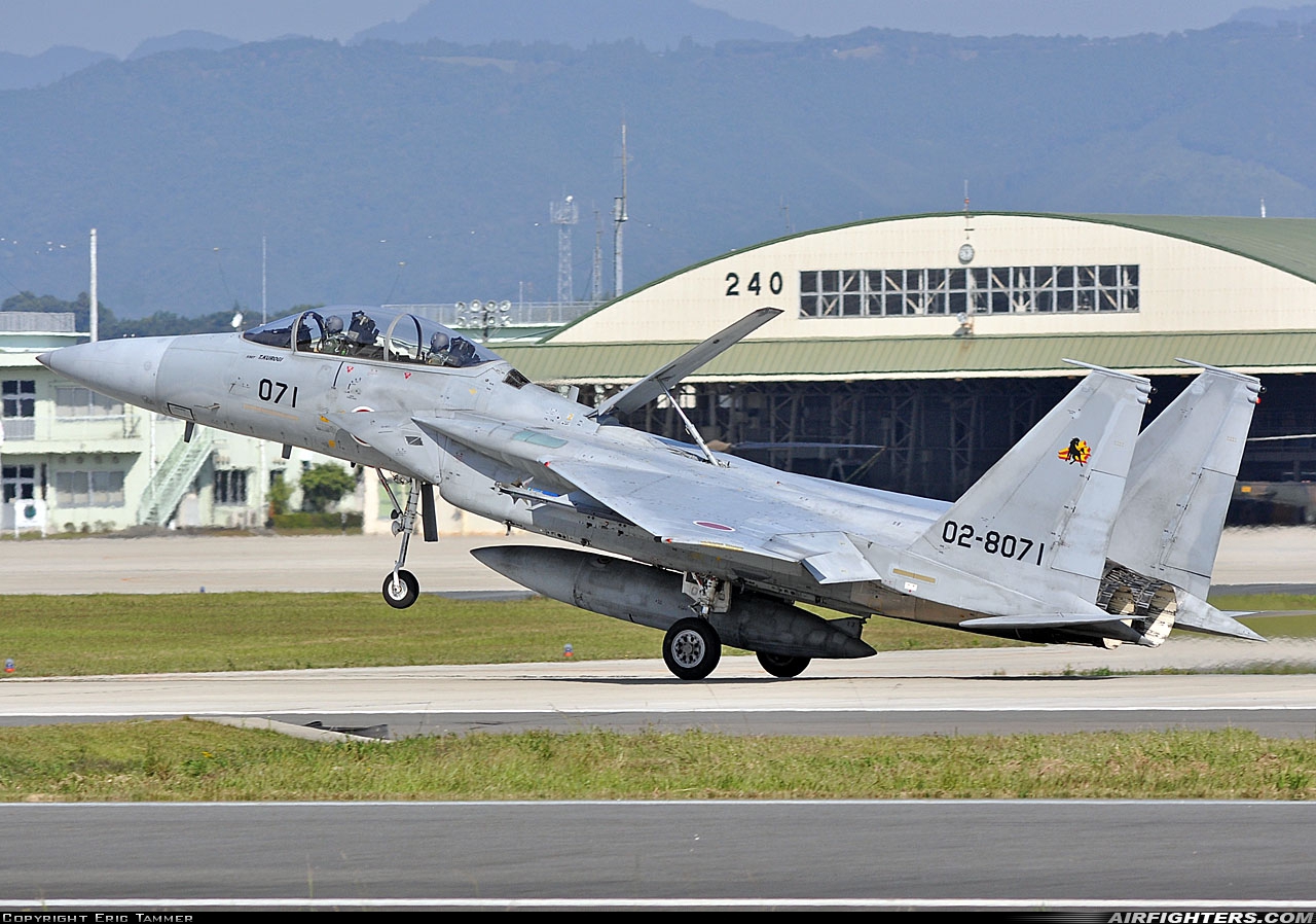 Japan - Air Force McDonnell Douglas F-15DJ Eagle 02-8071 at Nyutabaru (RJFN), Japan